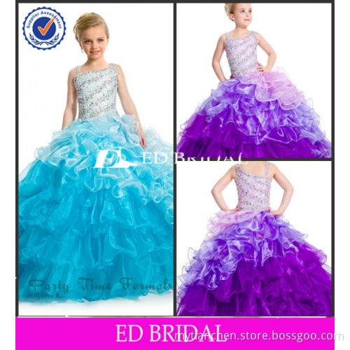 ZC933 For Girls Of 7 Years Old Ball Gown Organza Flower Girl Dress China Supplier